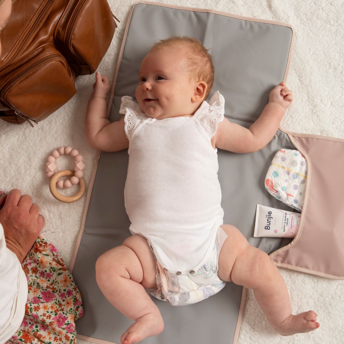 ALL4ELLA Recycled Changing Wallet - Blue | Baby Changing Mat | modandtod.com
