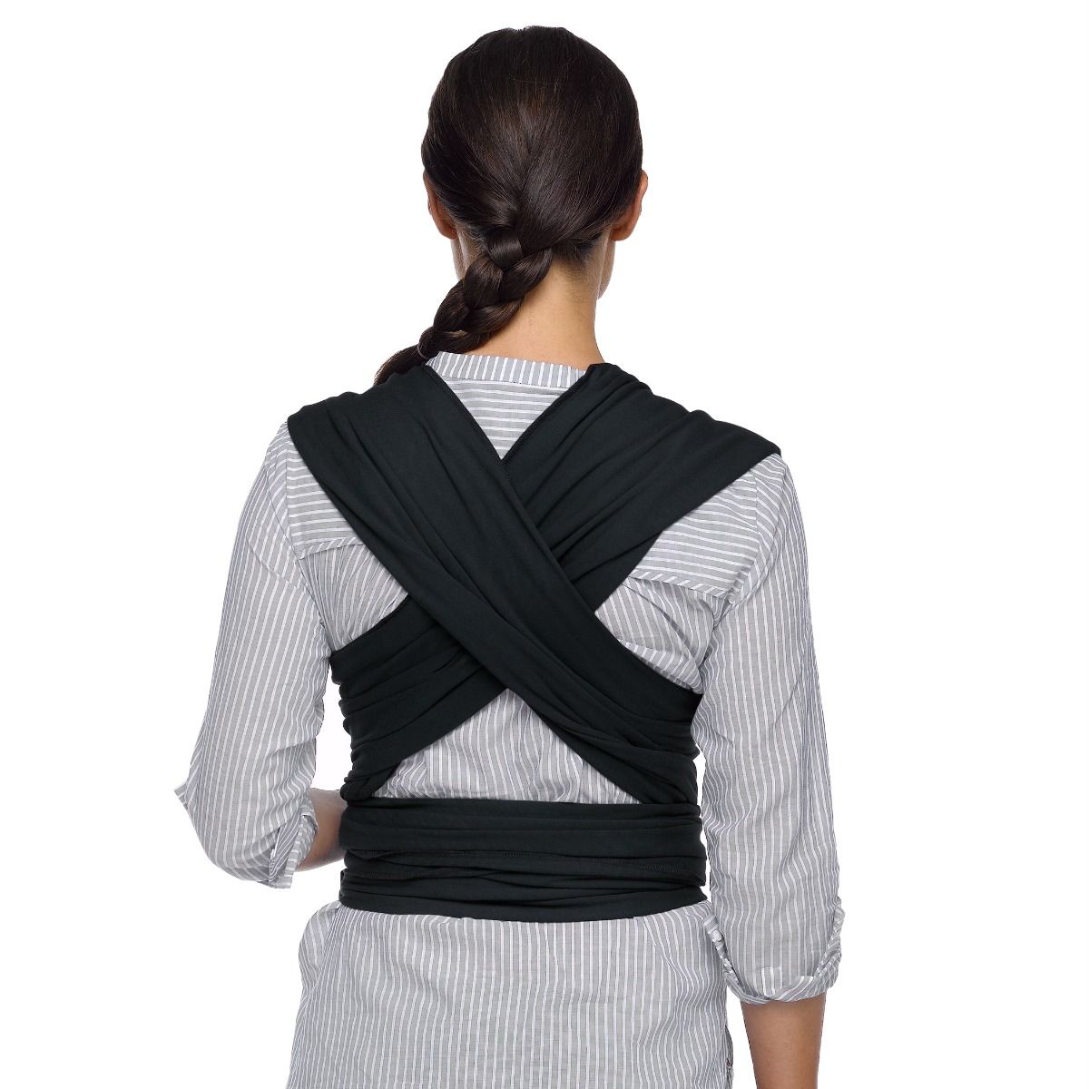 Moby Classic Wrap- Black for baby wearing. MOD & TOD