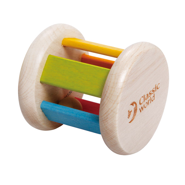 Classic World Toy Wooden Roller Rattle for baby and infant