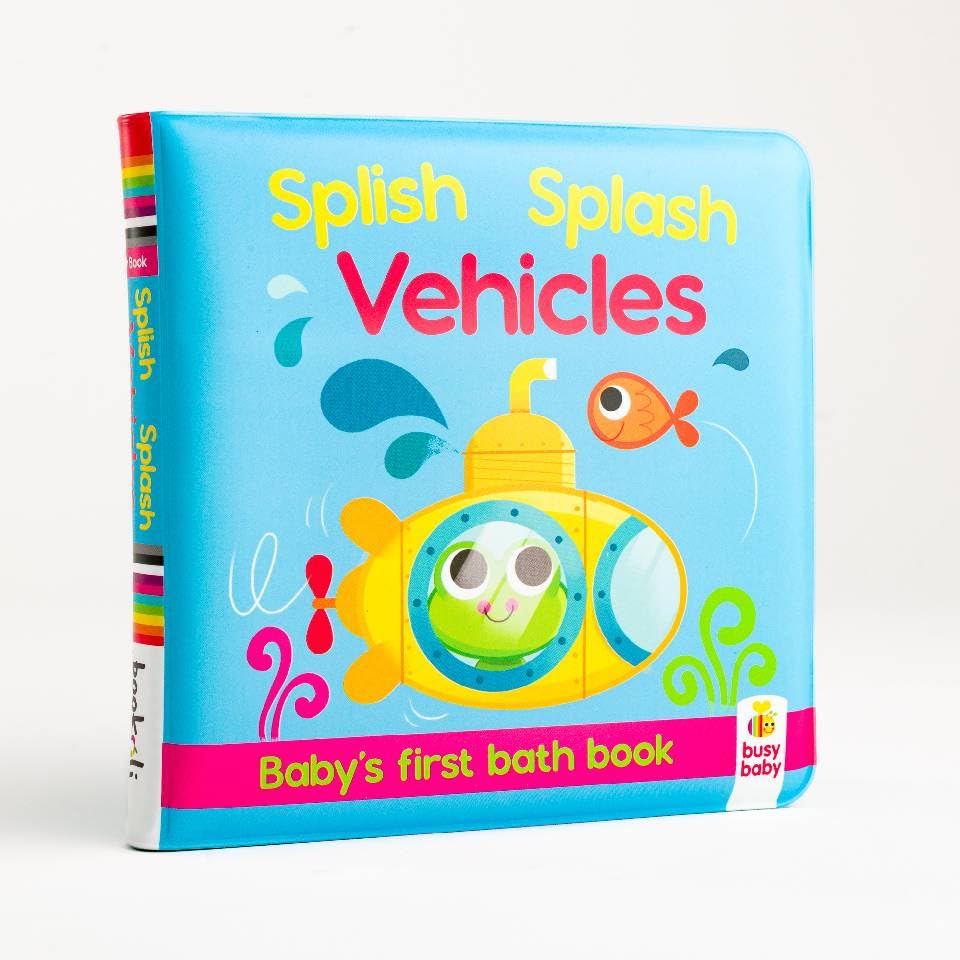 Hinkler Bath Book Colour Magic Splish Splash | Vehicles Bookoli Limited for baby and toddler bath time