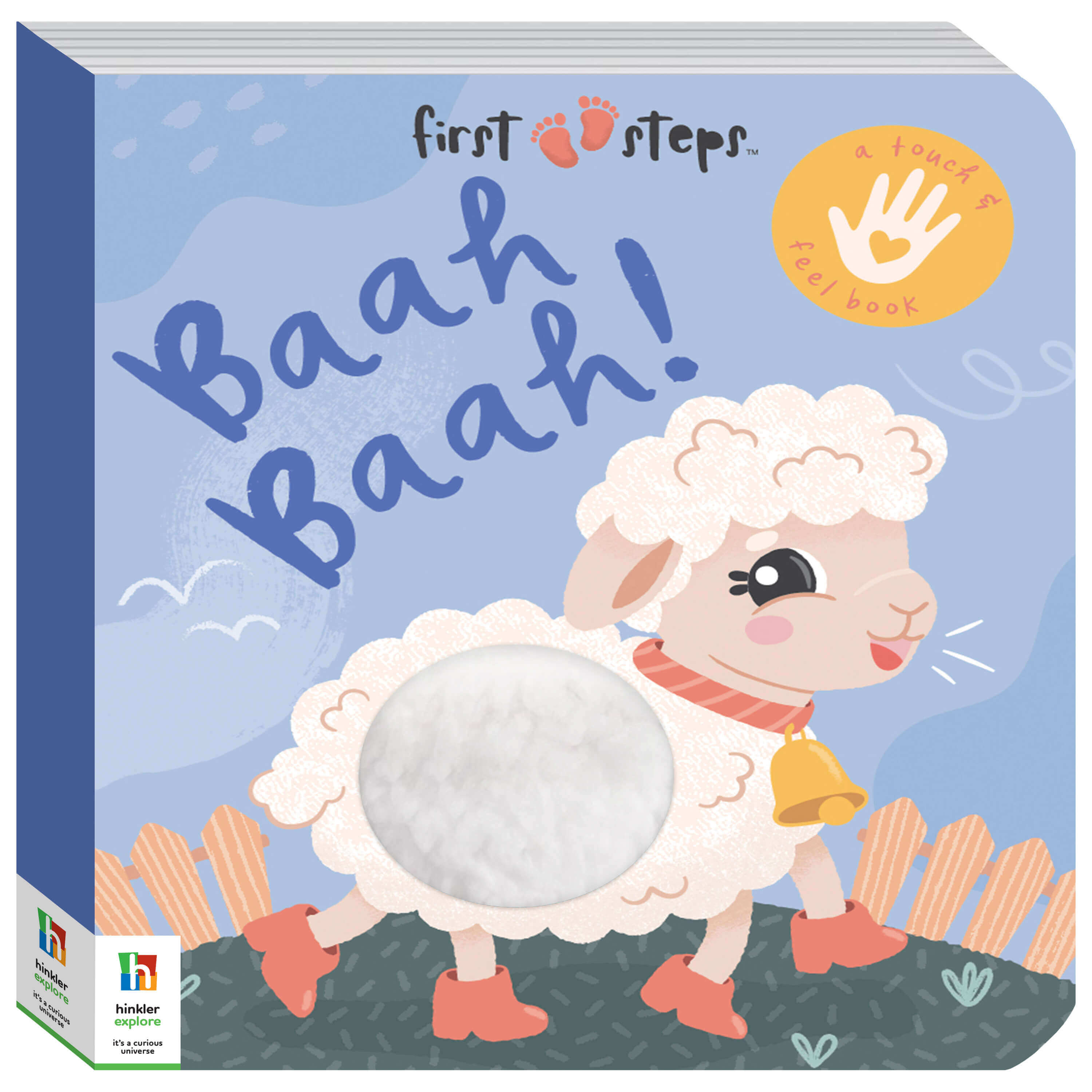 Hinkler First Steps Baa Baa! Touch and Feel Board Book for baby and toddler. MOD & TOD