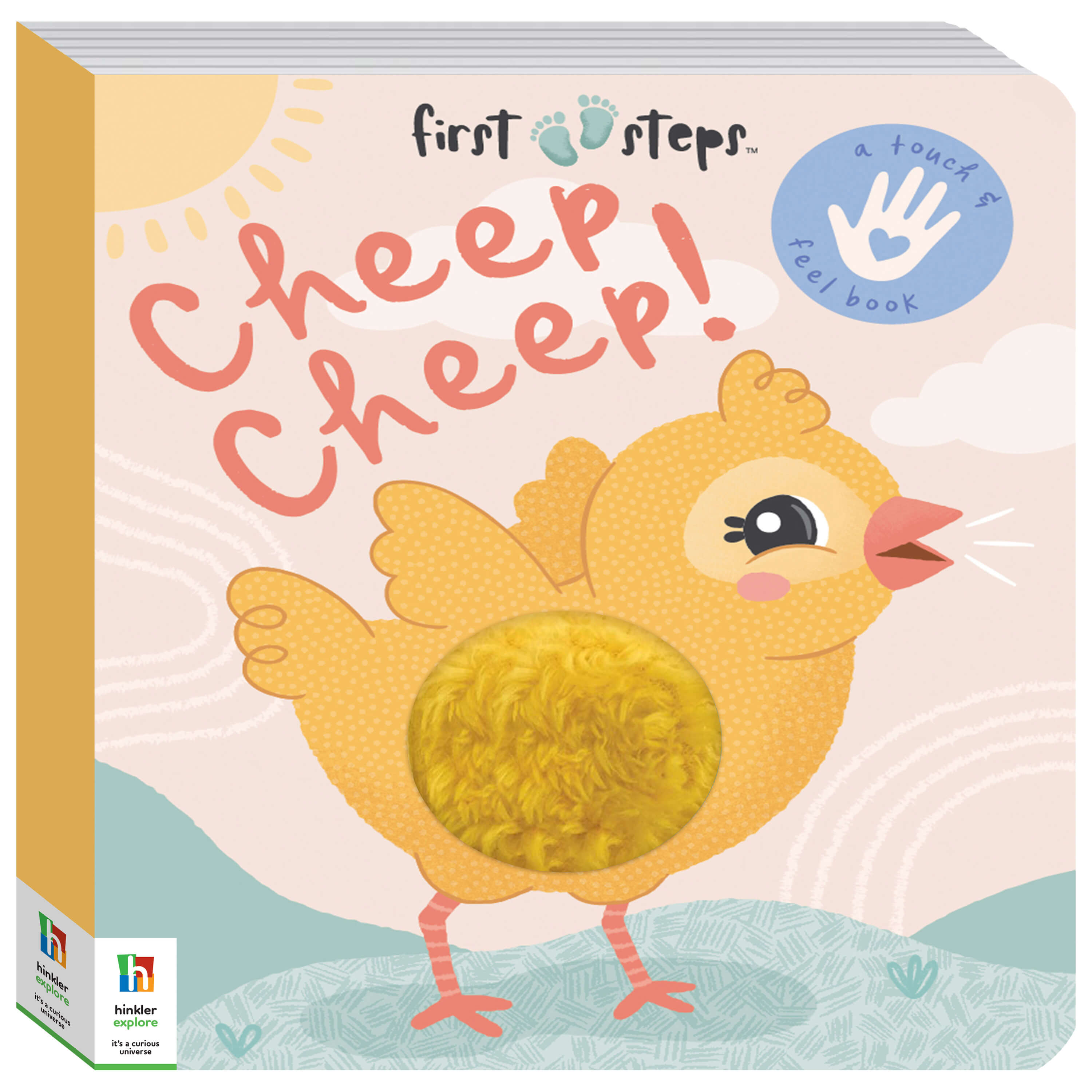 Hinkler First Steps Cheep Cheep! Touch and Feel Board Book for baby and toddler. MOD & TOD