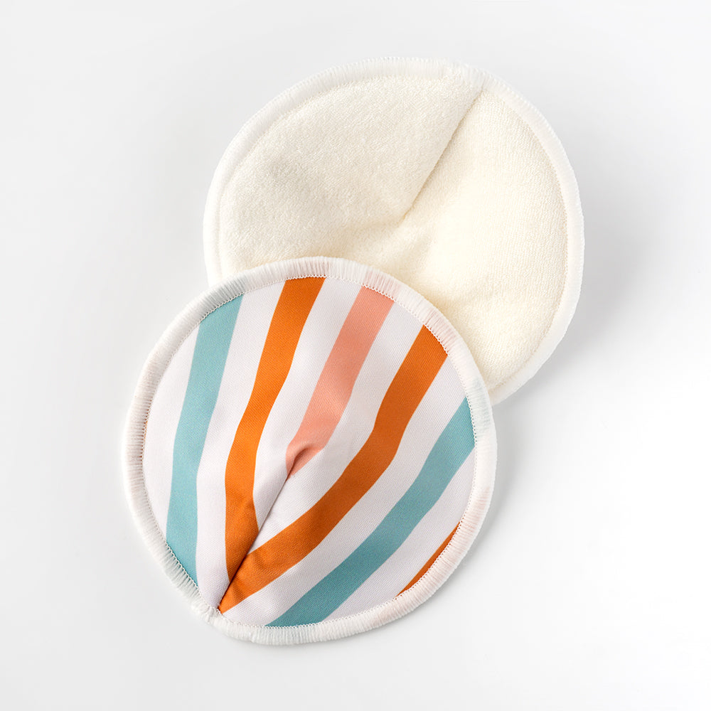 MOD & TOD | Reusable Bamboo Breast Pads | Candy Stripes | Nursing Pads | modandtod.com