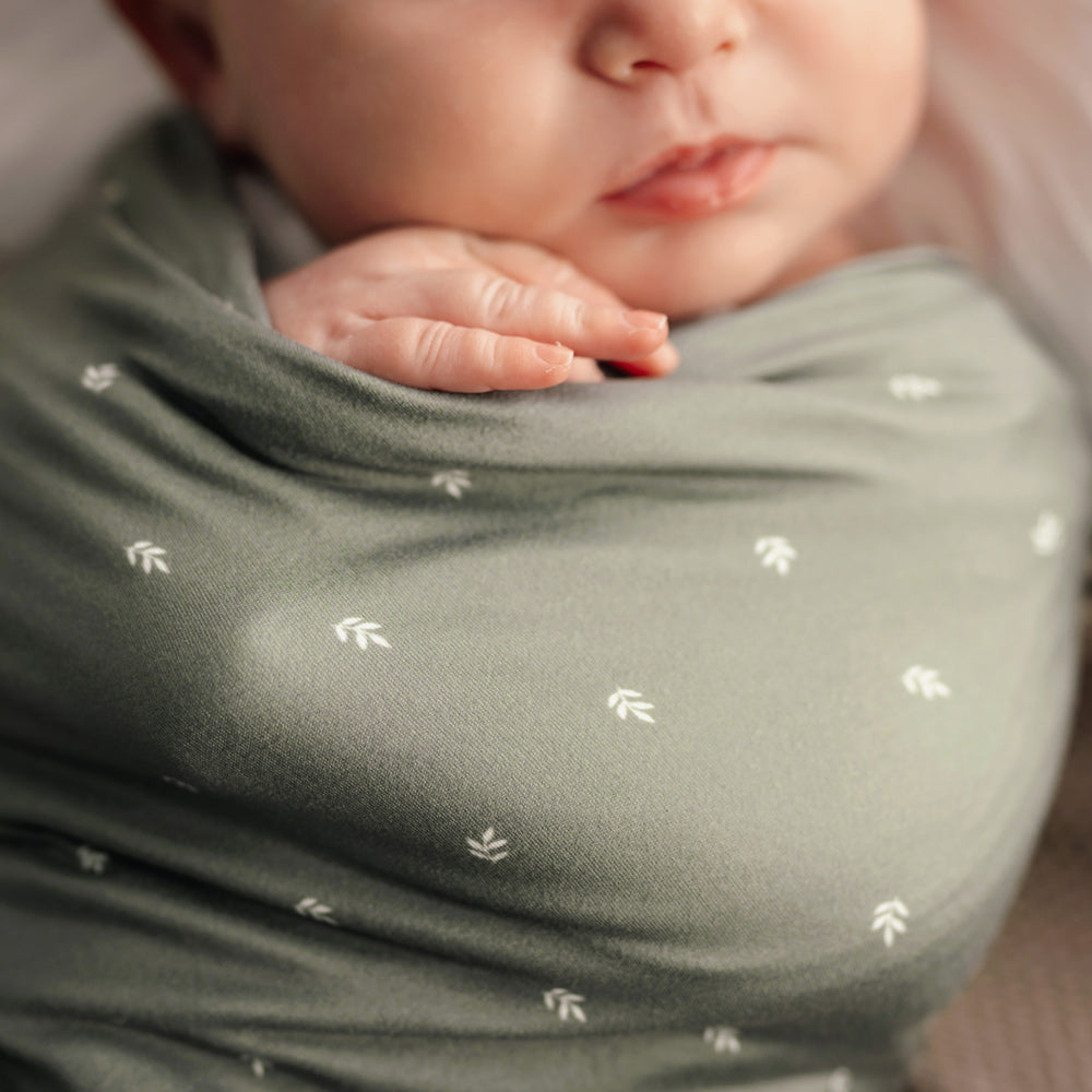 MOD & TOD Baby Stretchy Swaddle | Earthy Sage modandtod.com