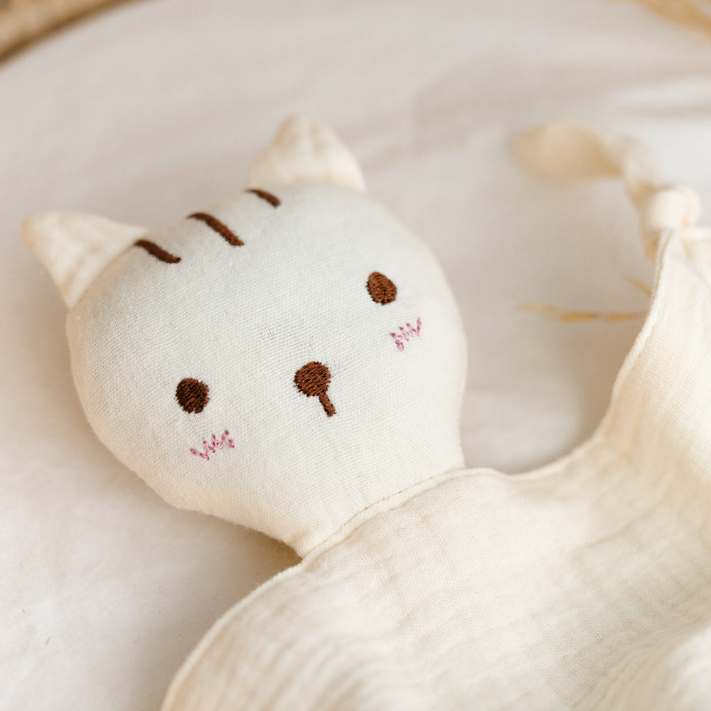 River & Oak Trading Cuddly Comforter Kitty Cat Toy For Babies modandtod.com