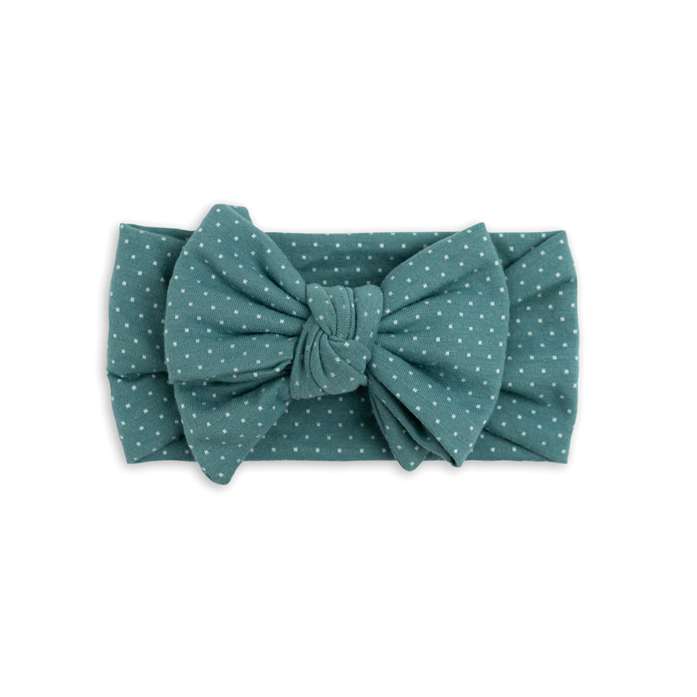 Darling Bow Headband - Ocean Mist - Baby - modandtod.com