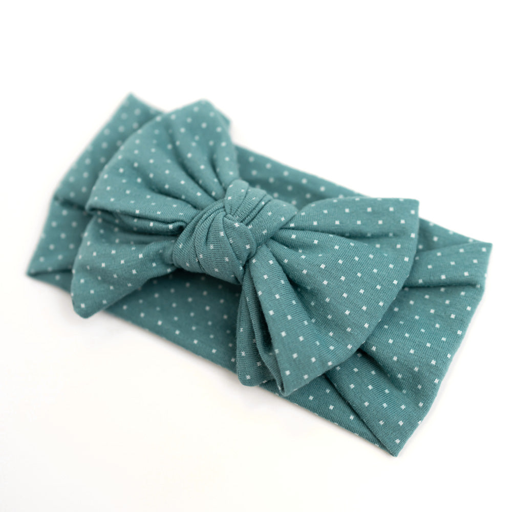 Darling Bow Headband - Ocean Mist - Baby - modandtod.com