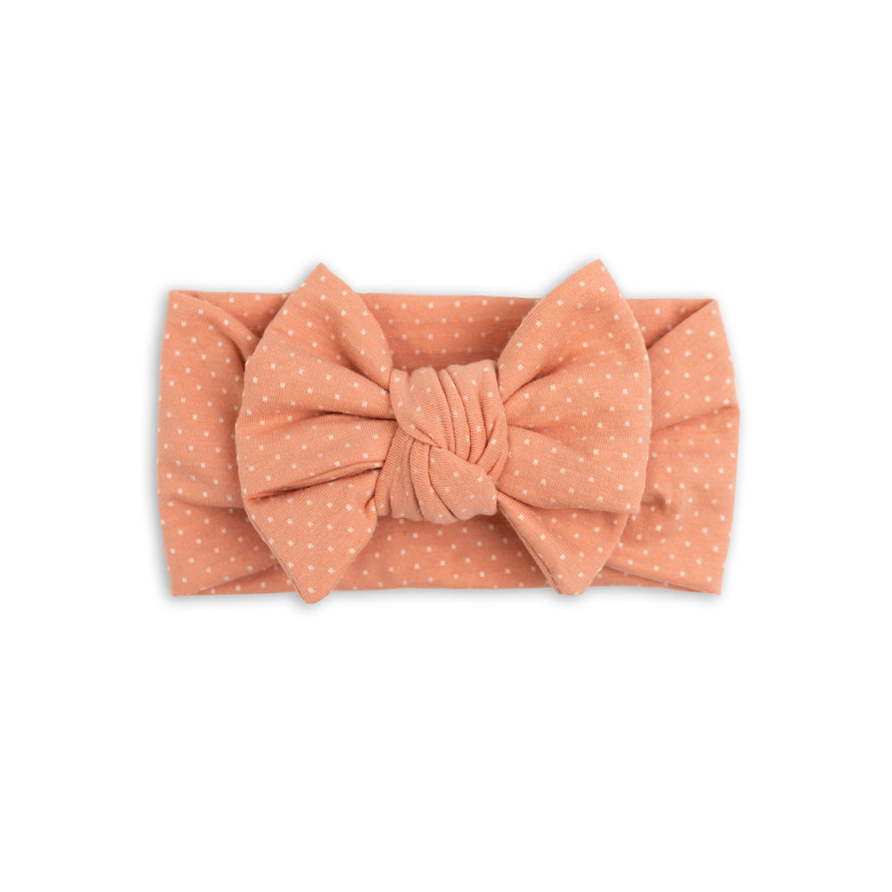 Darling Bow Headband - Blush - Baby - modandtod.com