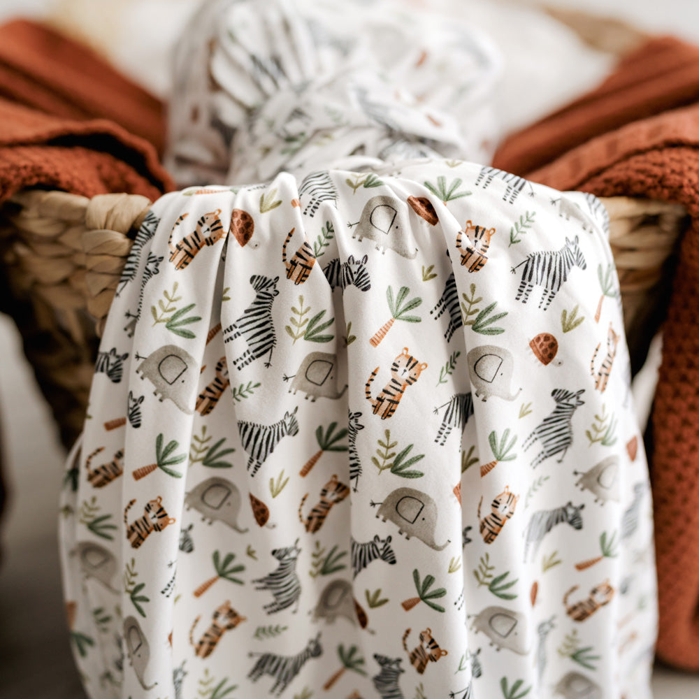 MOD AND TOD Baby Stretchy Swaddle | Savanna modandtod.com