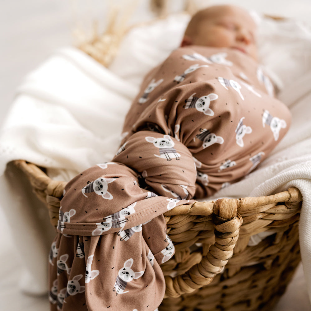 MOD AND TOD Baby Stretchy Swaddle |  Little Frenchie modandtod.com