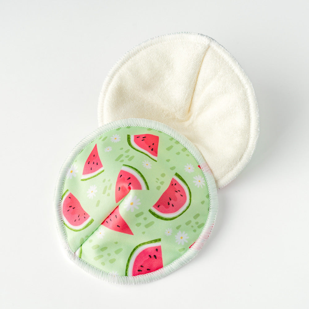 MOD AND TOD Reusable Bamboo Breast Pads | Melon Pop | Nursing Pad | modandtod.com