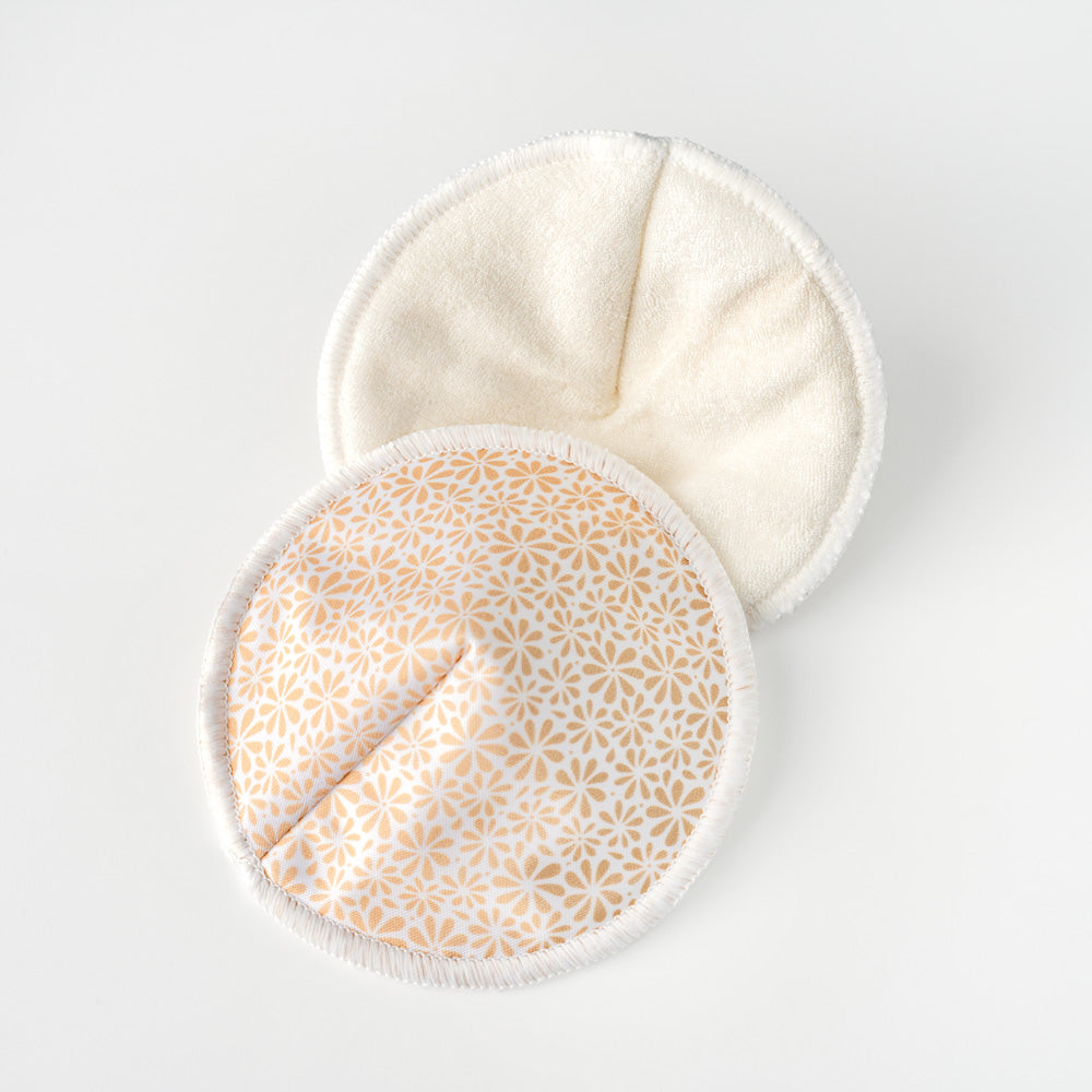 MOD AND TOD Reusable Bamboo Breast Pads | Honey Bloom | Nursing Pad | modandtod.com