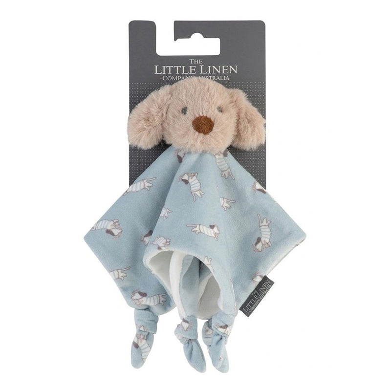The Little Linen Company Baby Comforter Toy - Barklife Dog for newborn and baby