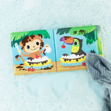 Tiger Tribe Bath Book Messy Jungle Bath toy for kids available at modandtod.com