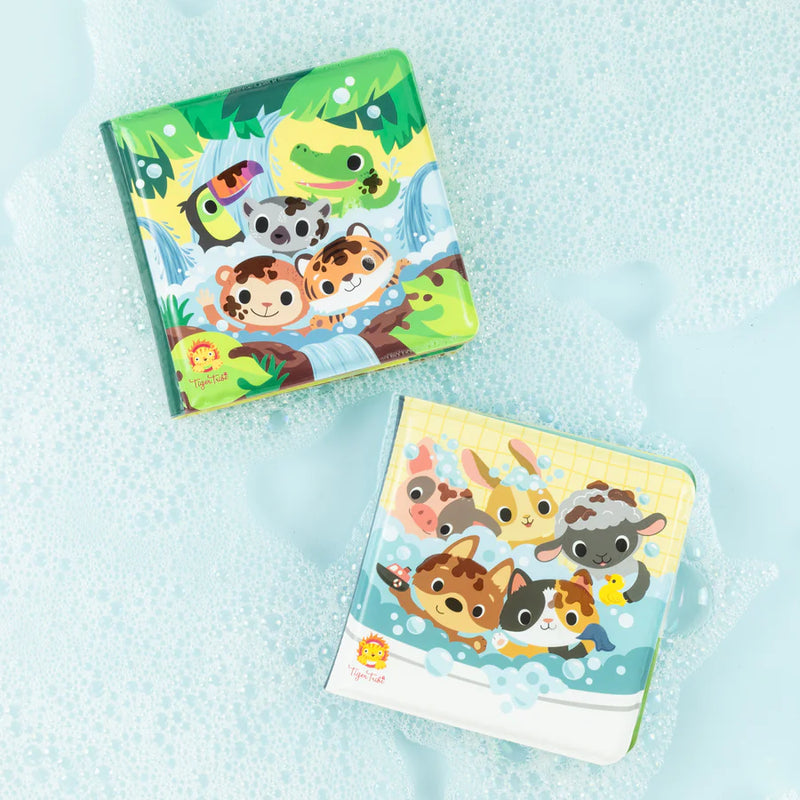 Tiger Tribe Bath Book Messy Farm bath toy for kids available at modandtod.com
