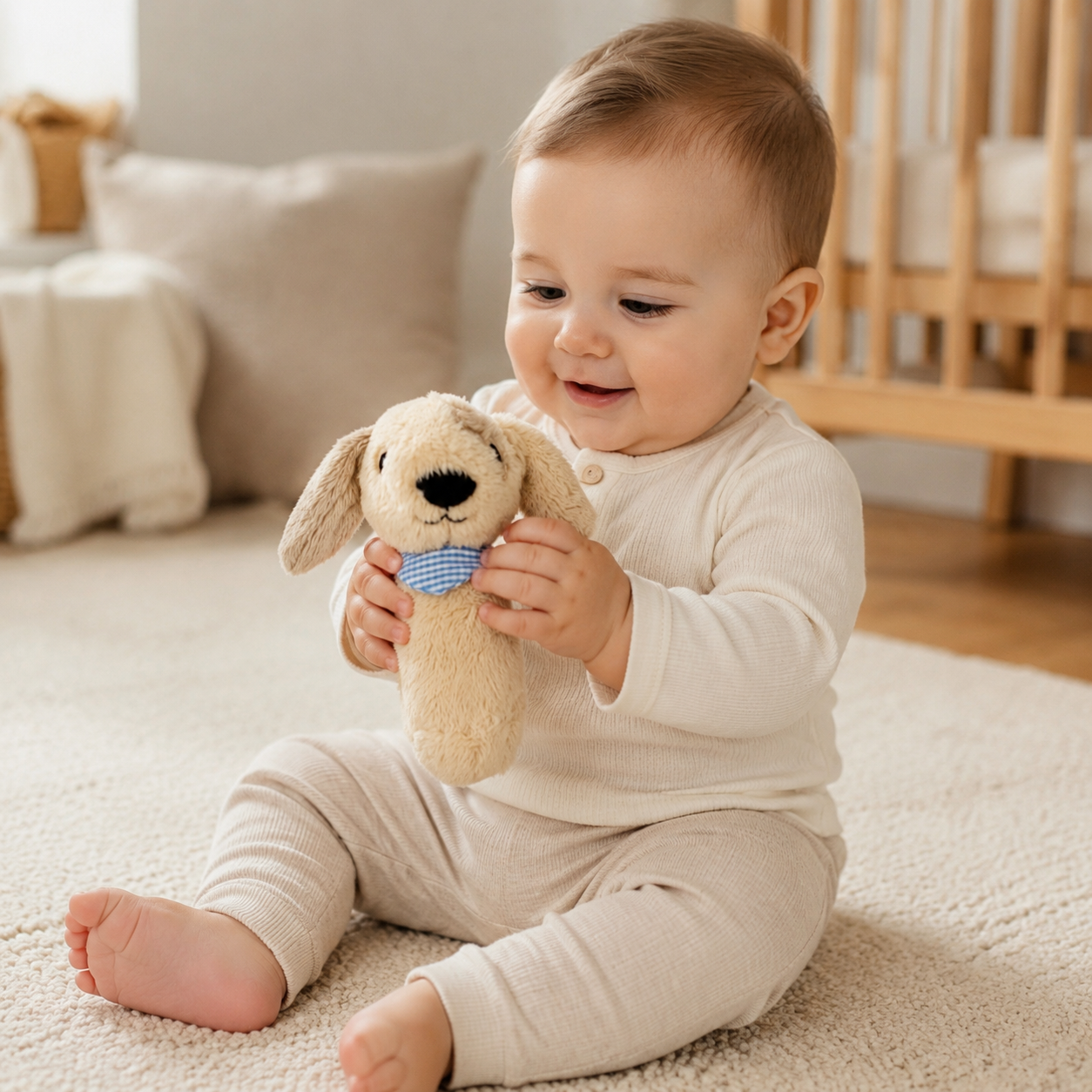 ALL4ELLA BABY RATTLE - DOG | modandtod.com