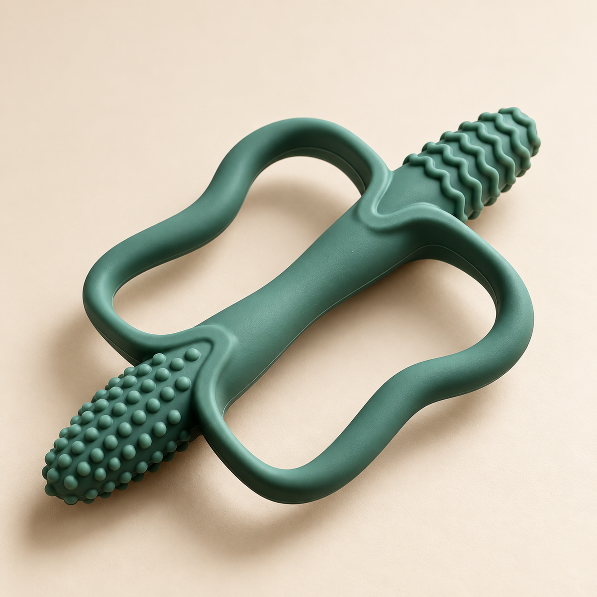 River & Oak Pip the Silicone Teether | Silicone Teething Toy for Baby | modandtod.com
