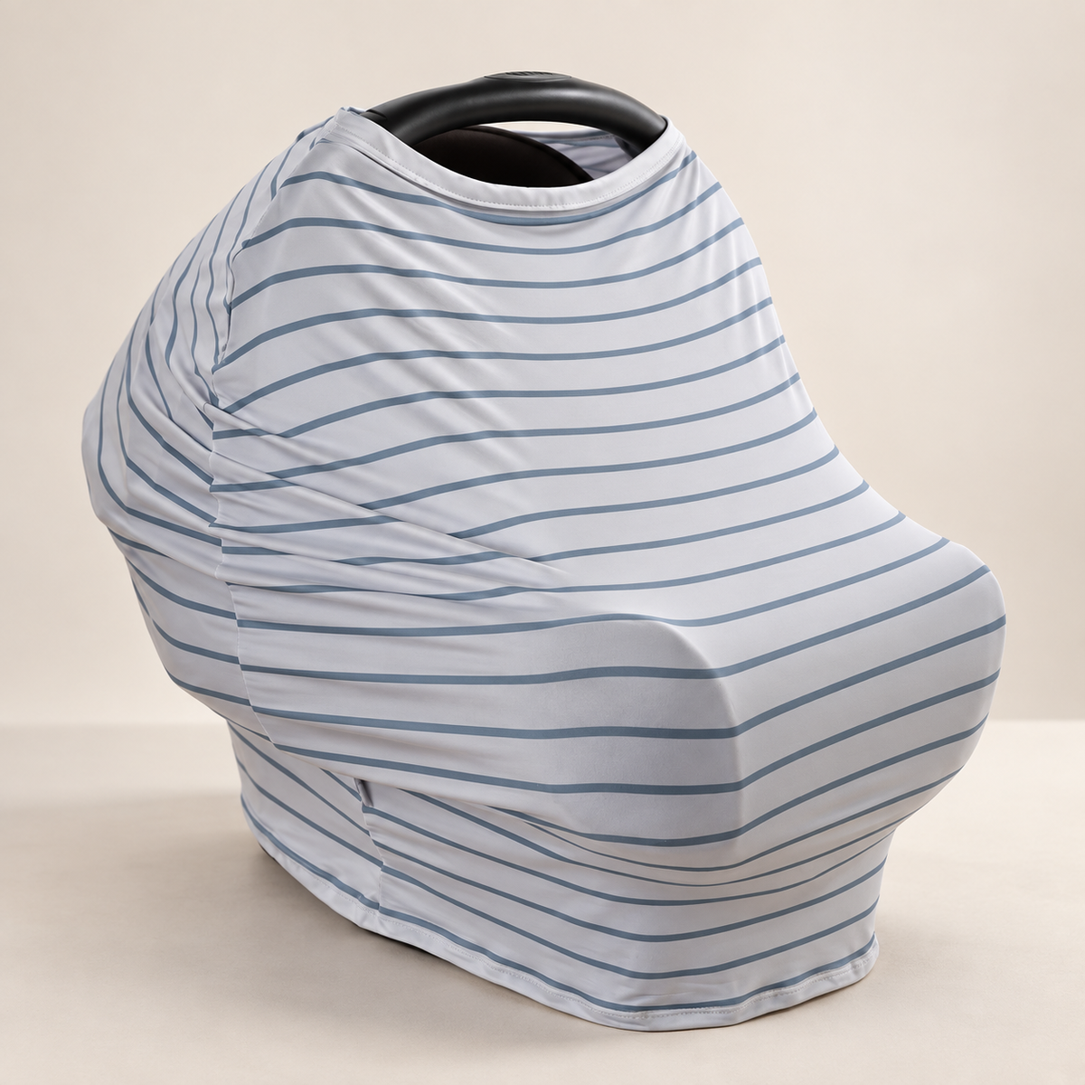 5 in 1 Multi Use Cover - Seaside Stripes - Capsule Cover, Highchair Cover, Shopping Trolley Cover, Breastfeeding Cover, Nursing Scarf - modandtod.com
