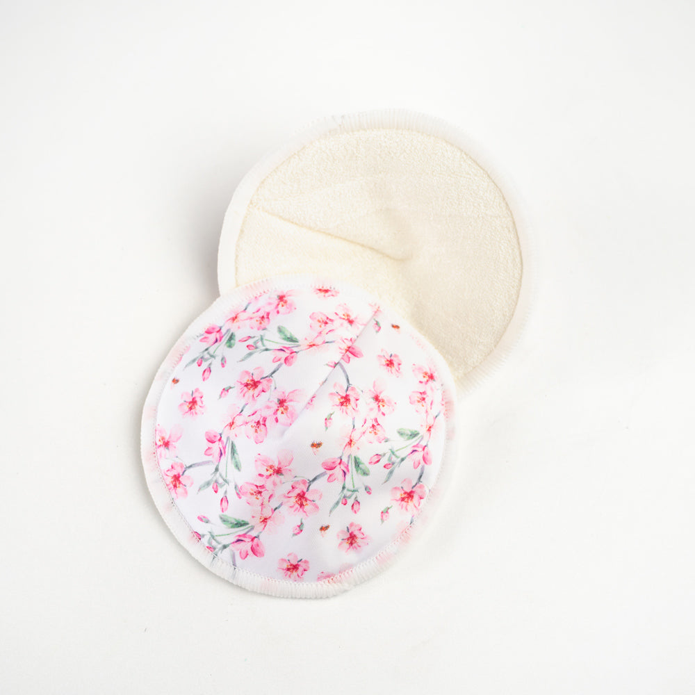 MOD & TOD Reusable Bamboo Breast Pads | Cherry Blossom  modandtod.com