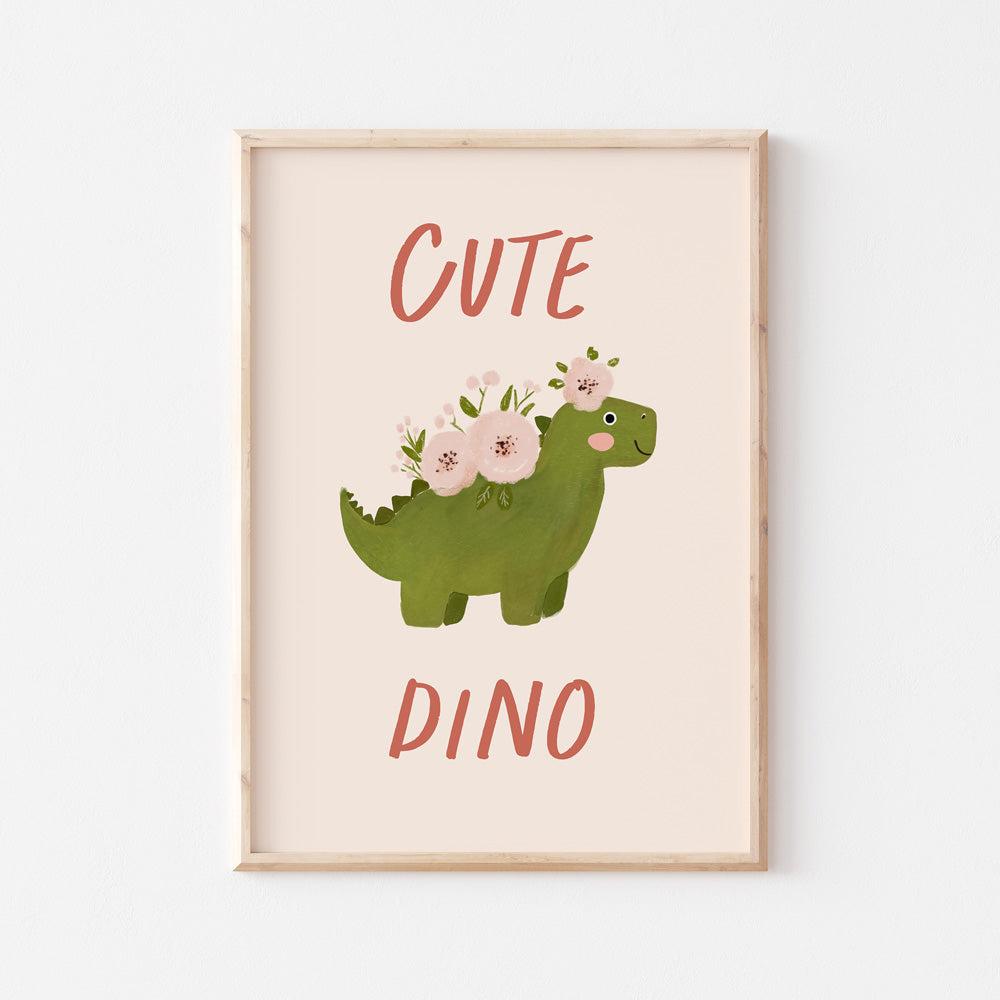 Wall Print | Cute Dino | Kids Nursery Decor | modandtod.com