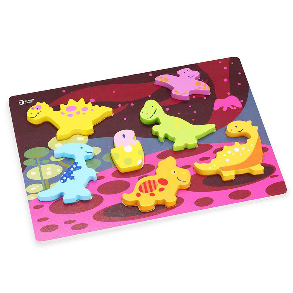 Classic World Dinosaur 3D Puzzle for toddlers. MOD & TOD