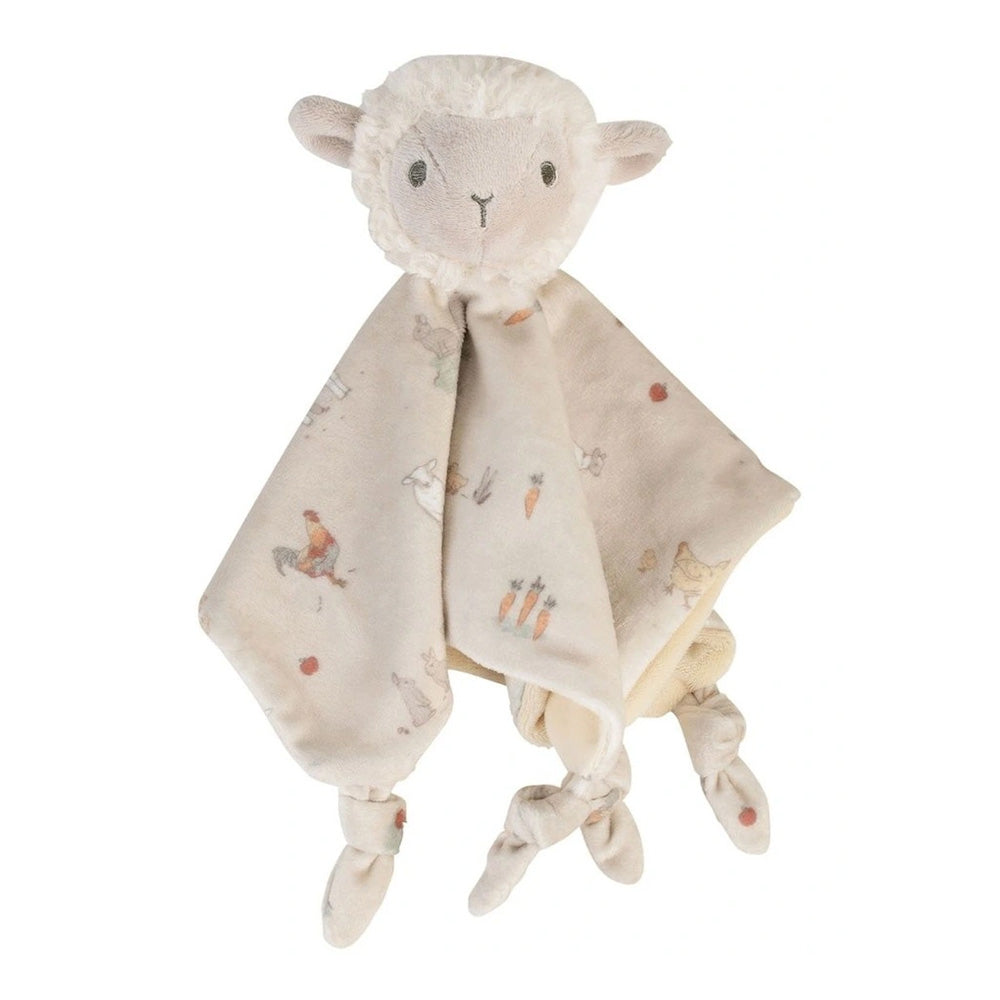 The Little Linen Company Baby Comforter Toy - Farmyard Lamb for newborn baby and toddler