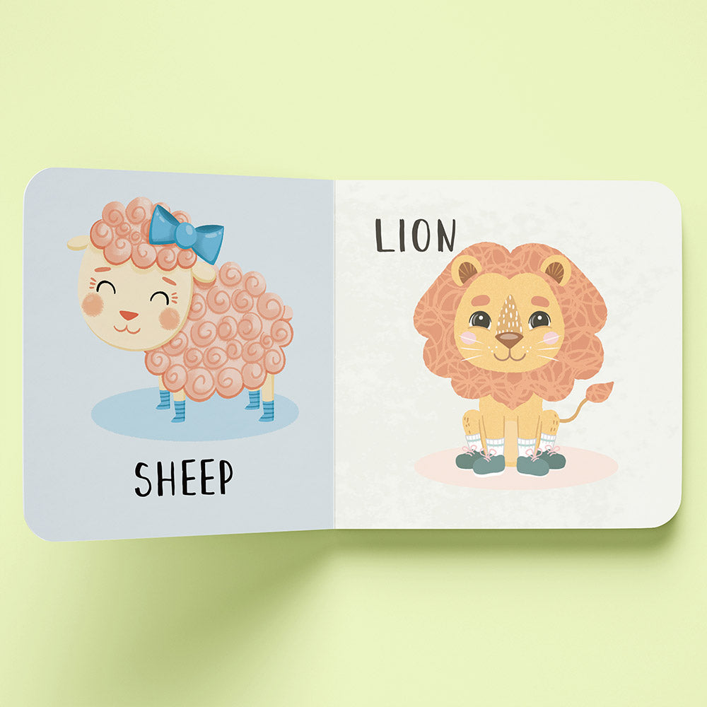 Hinkler First Steps Board Book | Animals for baby and toddlers. MOD & TOD