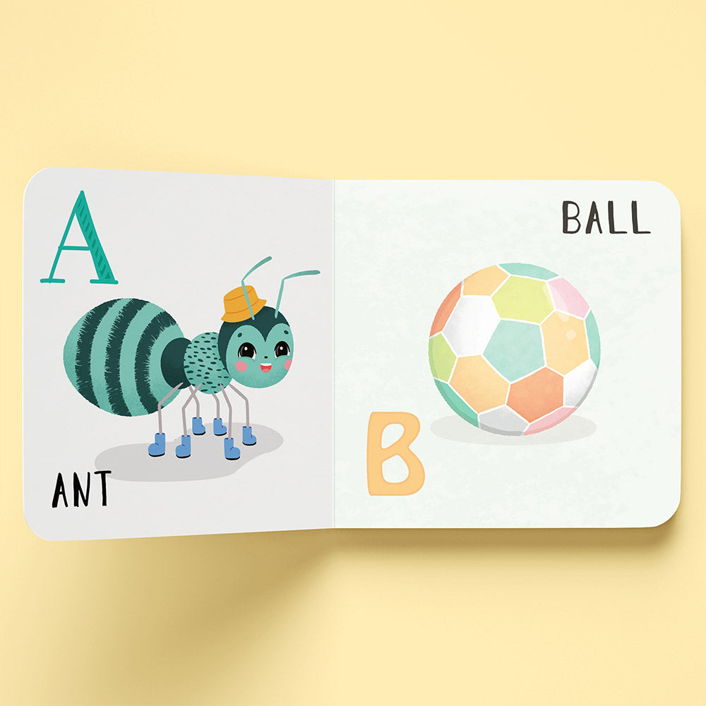 Hinkler First Steps Board Book | Alphabet for baby and toddlers. MOD & TOD