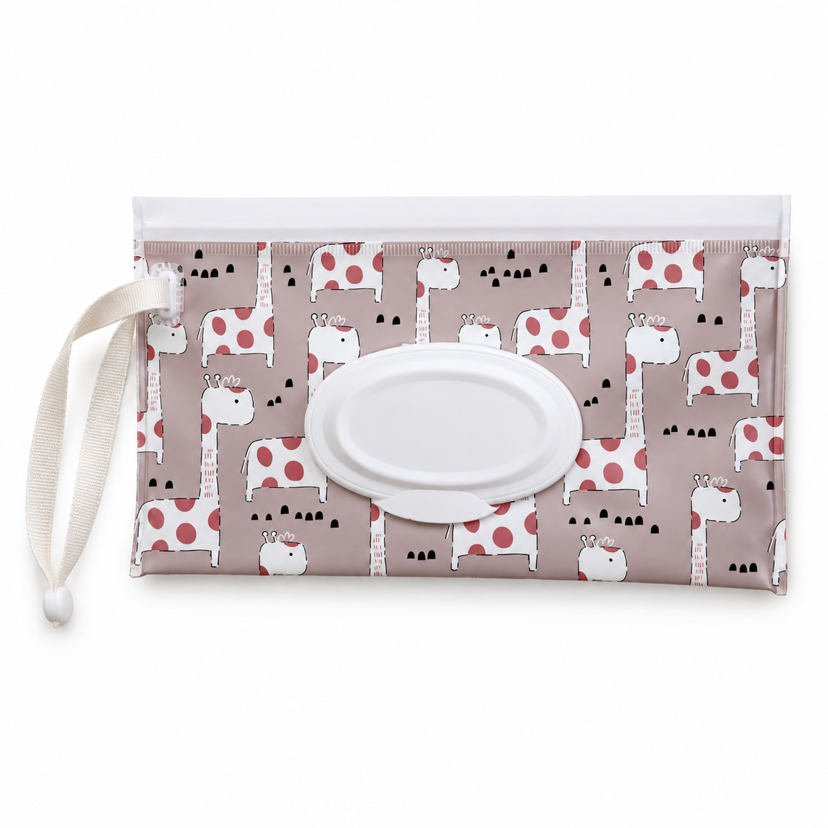 River & Oak Trading Reusable Wet Wipes Pouch | Giraffe Giggles | modandtod.com
