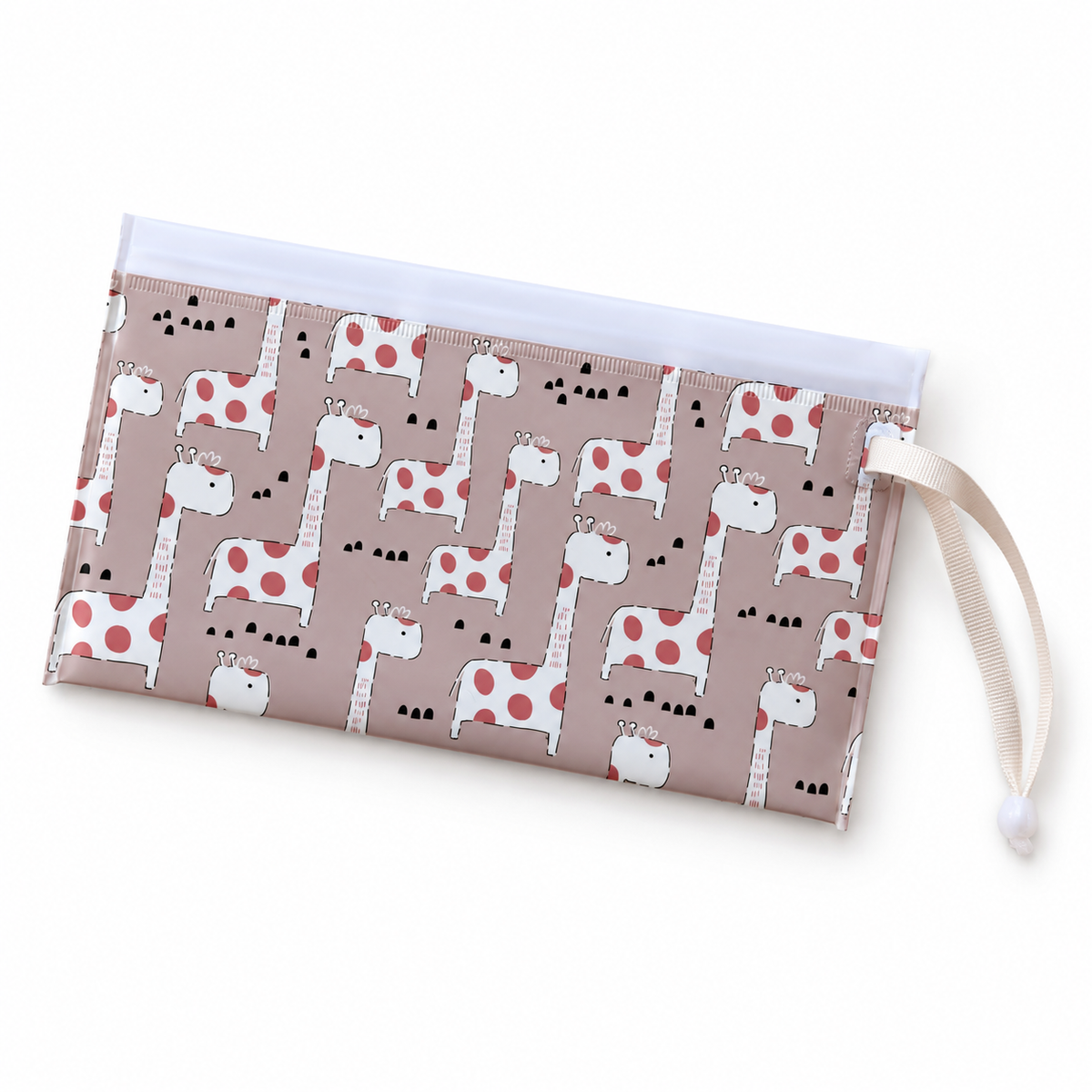 River & Oak Trading Reusable Wet Wipes Pouch | Giraffe Giggles | modandtod.com