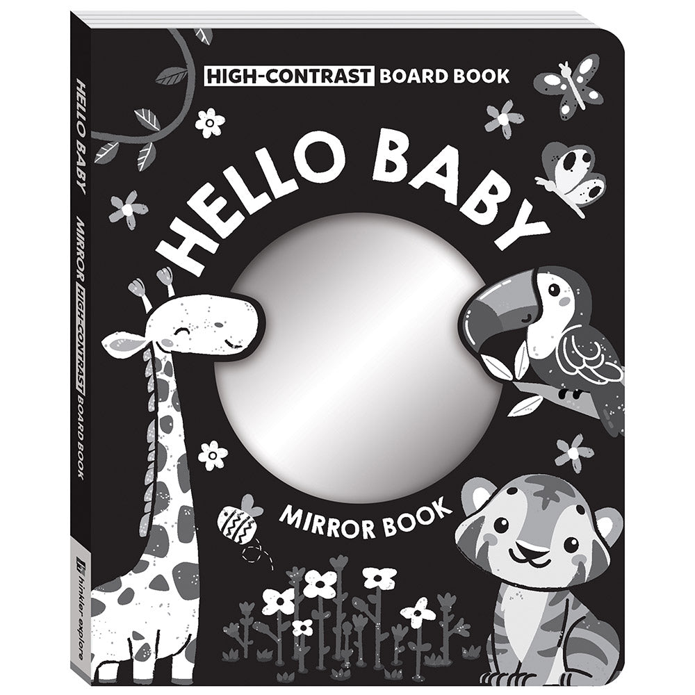 High Contrast Board Book Mirror: Hello Baby! for baby. MOD & TOD