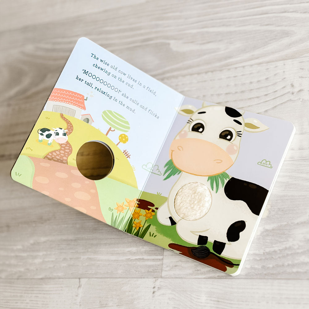 Hinkler First Steps Baa Baa! Touch and Feel Board Book for baby and toddler. MOD & TOD