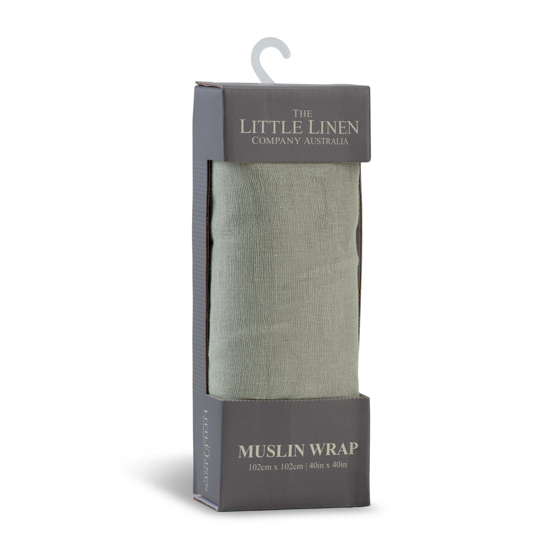 The Little Linen Company Muslin 1pk Solids - Farmyard Lamb for newborn baby swaddle