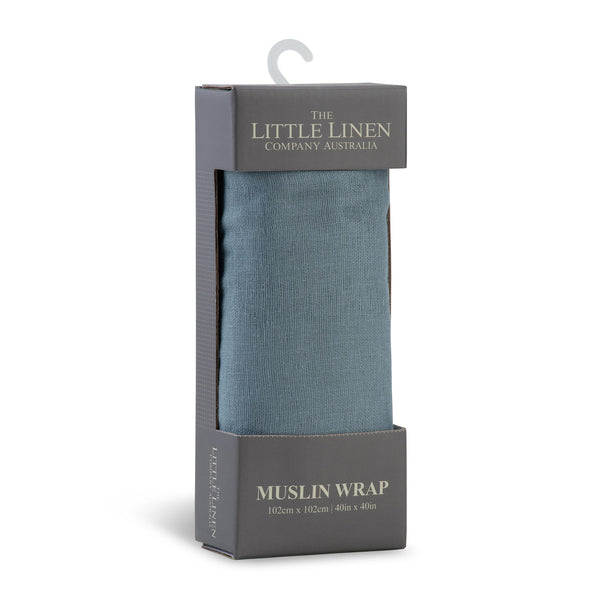 The Little Linen Company Muslin 1pk Solids - Barklife Dog for newborn baby swaddle