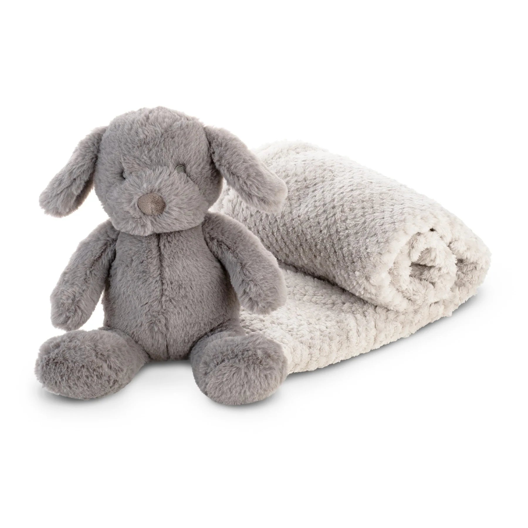 The Little Linen Company Soft Plush Baby Toy & Blanket - Barklife Dog for baby and toddlers