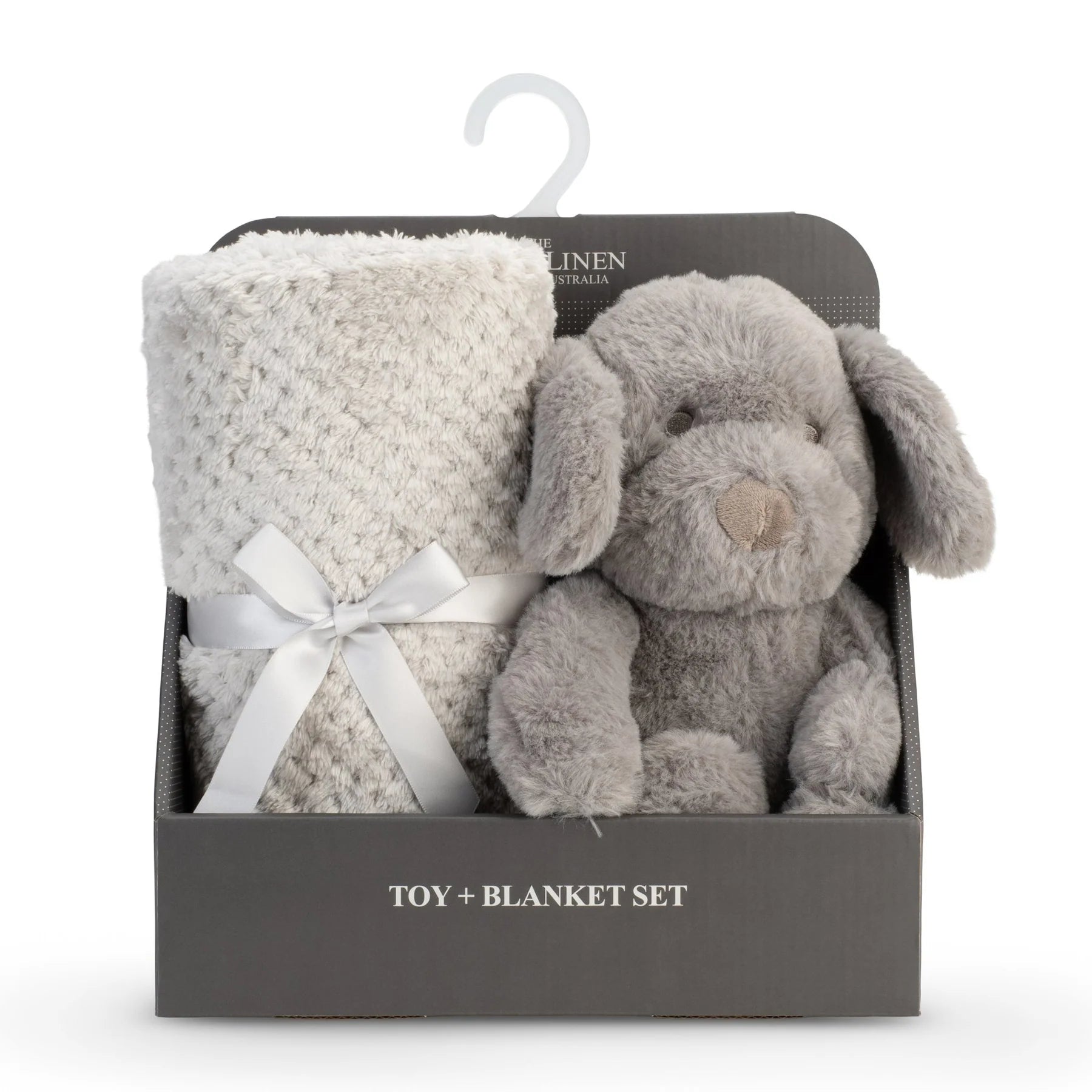 The Little Linen Company Soft Plush Baby Toy & Blanket - Barklife Dog for baby and toddlers