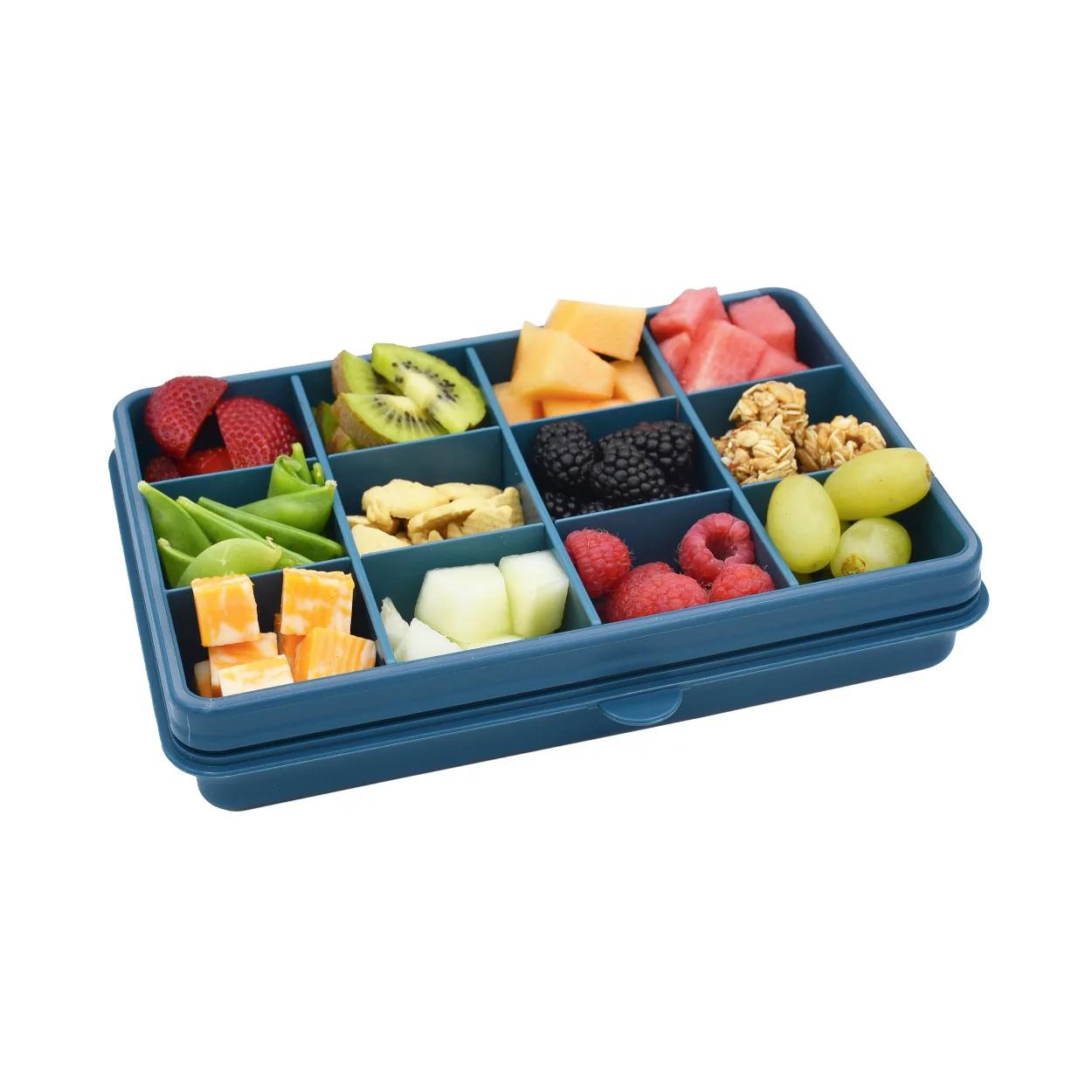 Melii Snackle Box | LUXE Blue for toddler and kids