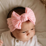 MOD AND TOD Cable Bow Headband - Milkshake Pink - For baby and kids
