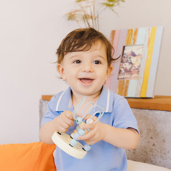 Classic World Mini Beads Coaster | Pastel for baby and toddler learning and play