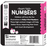 Hinkler Baby’s First High Contrast Neon Board Book | Numbers for baby and toddlers