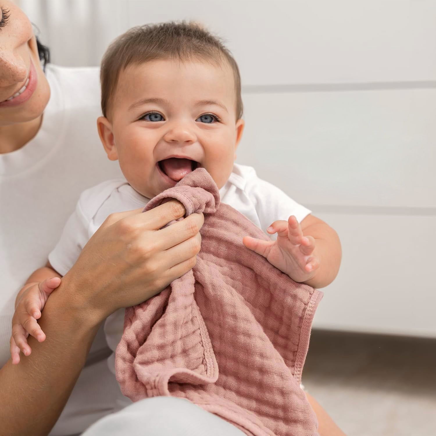 Muslin Burp Cloth 2pk - Rose Pink MOD & TOD