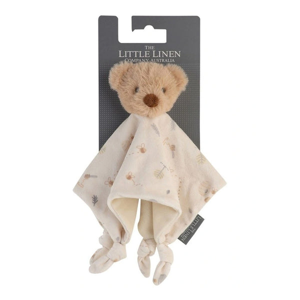 The Little Linen Company Baby Comforter Toy - Nectar Bear for newborn and baby