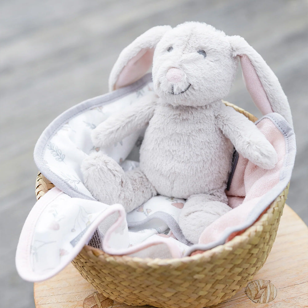 The Little Linen Company Soft Plush Baby Toy & Face Washers - Harvest Bunny for baby 