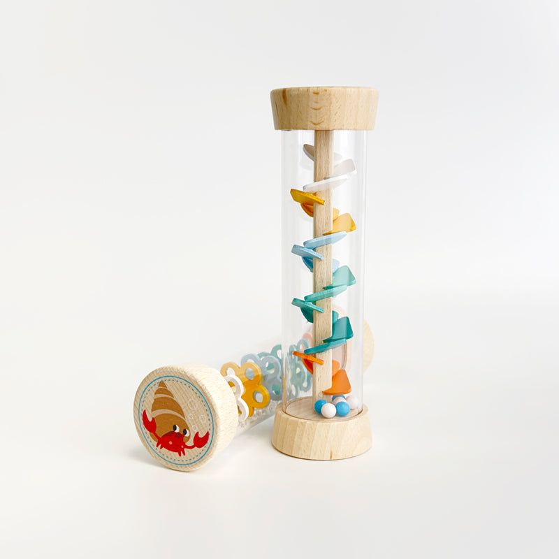 Allen Trading Wooden Rainmaker Rattle for baby and toddler