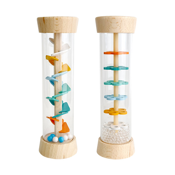 Allen Trading Wooden Rainmaker Rattle for baby and toddler