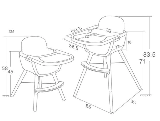 MOOSE Baby Sinclair Highchair