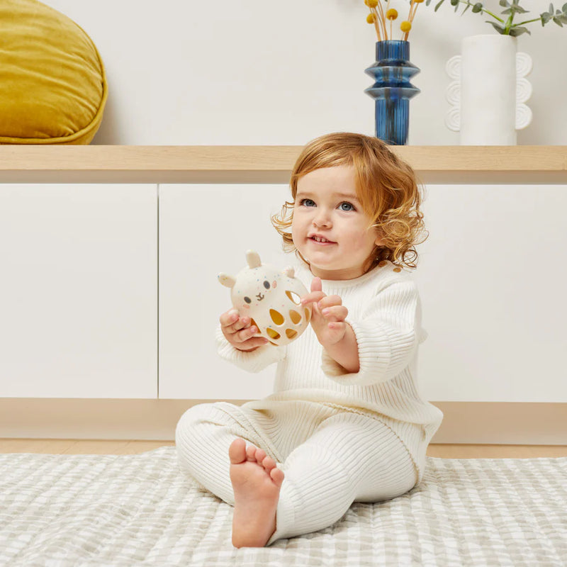Tiger Tribe Silicone Rattle - Bunny for baby and toddlers