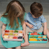 Melii Snackle Box | Pink - modandtod.com for toddlers and kids lunch box and snack box
