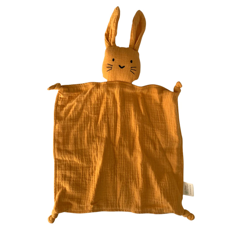 Bear & Moo Snuggly Comforter | Mustard for newborn and baby. Prefect for gifting