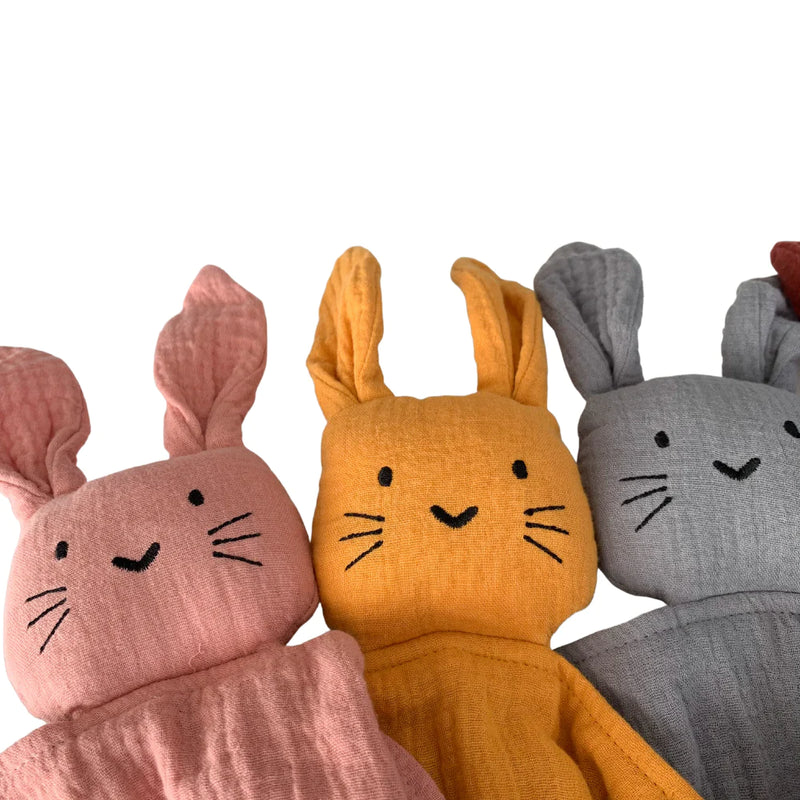 Bear & Moo Snuggly Comforter | Mustard for newborn and baby. Prefect for gifting